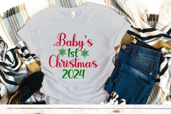 Baby's 1st Christmas SVG: Perfect for T-Shirt Designs