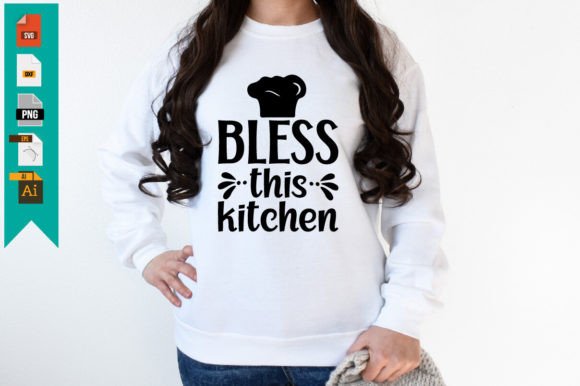 Bless This Kitchen Graphics: A Versatile T-Shirt Design