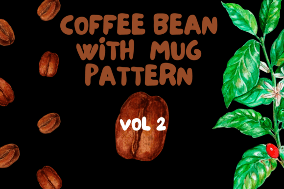 Coffee Bean with Mug Pattern I VOL2: A Cozy Embroidery Gem