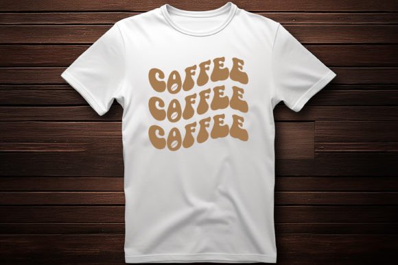 Coffee Lettering Text: A Versatile Graphic for T-Shirt Designs