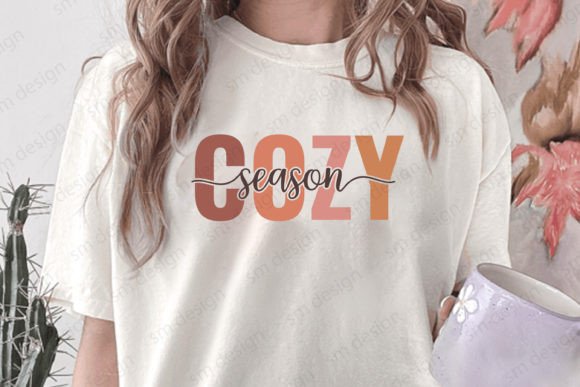 Cozy Season SVG PNG: Perfect for Fall T-Shirt Designs and Graphics