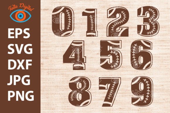 Football Player Numbers Svg Bundle: Perfect for Local Brand Graphics