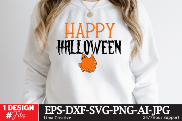 Happy Halloween SVG Cut File for T-Shirt Designs & Graphics
