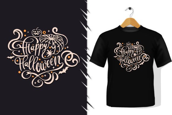 Happy Halloween Typography for T-Shirt Designs and Graphics