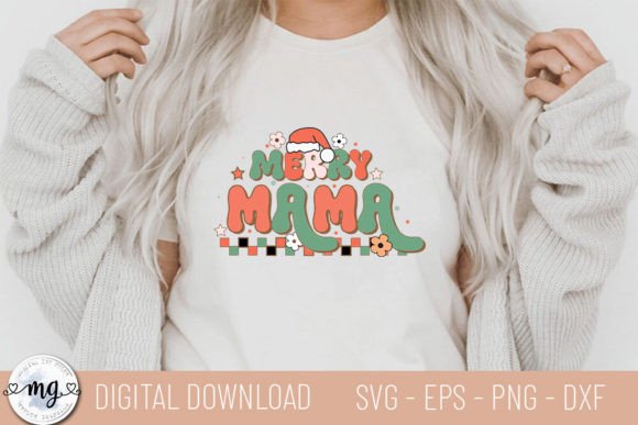 Merry Mama - Christmas SVG: A Festive Graphic for T-Shirt Designs