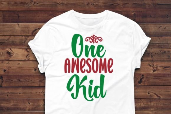 One Awesome Kid - SVG T-Shirt Design for Graphics and Handmade Projects